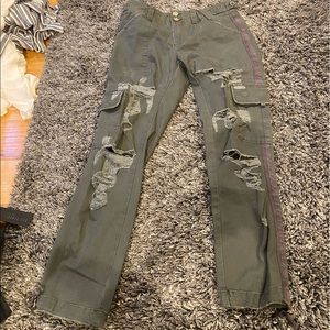 LF Carmar denim olive green pants